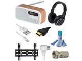 TV Mounts, AV Leads, USB Cables, Radios & Accessories